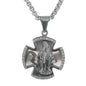Medium Guadalupe Necklace with 3mm Round Box Chain 24" - SCP-171**