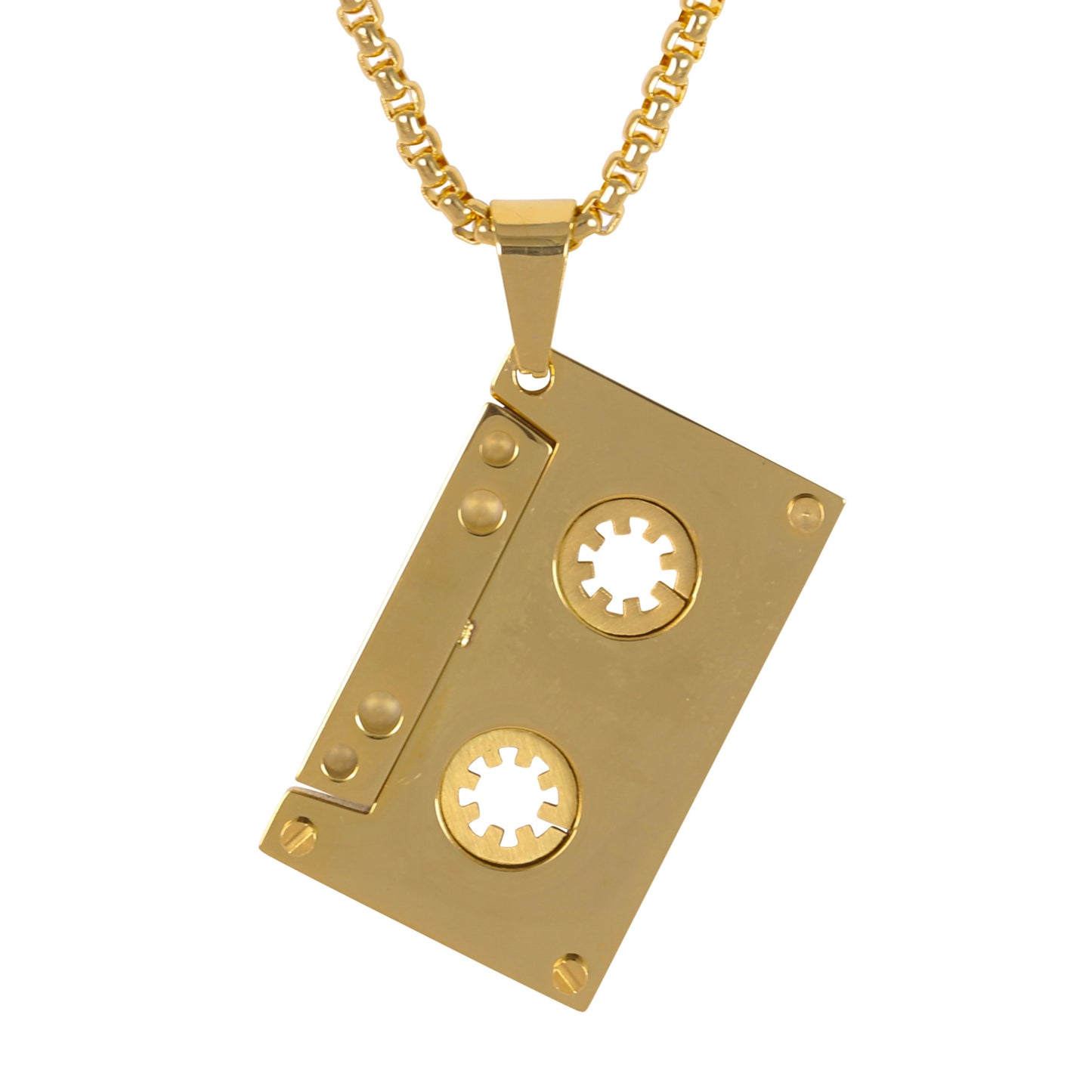 Medium Music Necklace with 3mm Round Box Chain 24" - SCP-188