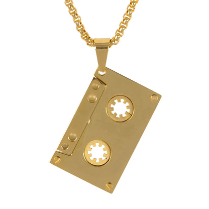 Medium Music Necklace with 3mm Round Box Chain 24" - SCP-188