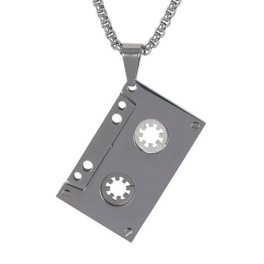 Medium Music Necklace with 3mm Round Box Chain 24" - SCP-188
