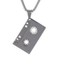 Medium Music Necklace with 3mm Round Box Chain 24" - SCP-188