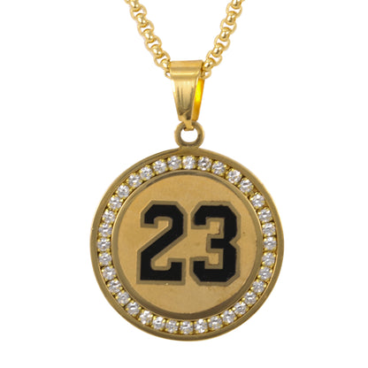 Medium Weight Lifting Necklace with 3mm Round Box Chain 24" - SCP-255**