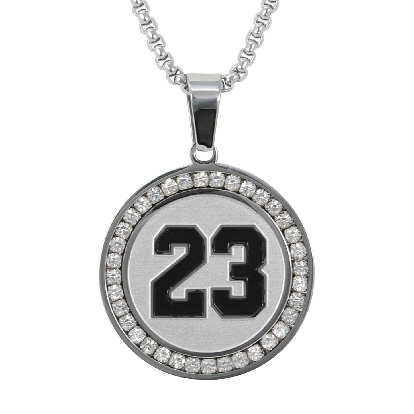 Medium Weight Lifting Necklace with 3mm Round Box Chain 24" - SCP-255**