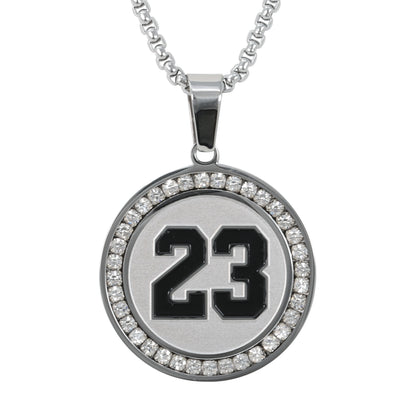Medium Weight Lifting Necklace with 3mm Round Box Chain 24" - SCP-255**