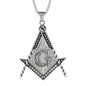 Large Free Mason Necklace with 3mm Round Box Chain 24" - SCP-3011