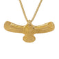Large Hawk Necklace with 3mm Round Box Chain 24" - SCP-3038**