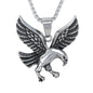 Large Eagle Necklace with 3mm Round Box Chain 24" - SCP-3040**