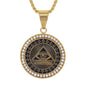 Large Free Mason Necklace with 3mm Round Box Chain 24" - SCP-3045**
