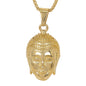 Large Buddha Necklace with 3mm Round Box Chain 24" - SCP-3052**