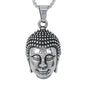 Large Buddha Necklace with 3mm Round Box Chain 24" - SCP-3052**