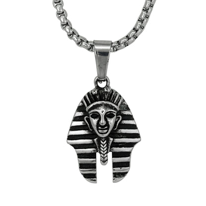 Large Egyptian Necklace with 3mm Round Box Chain 24" - SCP-3053**