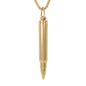 Large Bullet Necklace with 3mm Round Box Chain 24" - SCP-3074**