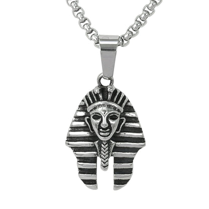 Large Egyptian Necklace with 3mm Round Box Chain 24" - SCP-3079**
