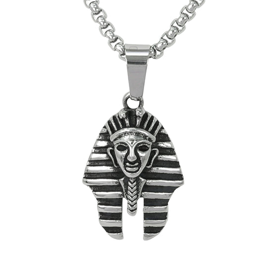Large Egyptian Necklace with 3mm Round Box Chain 24" - SCP-3079**
