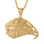 Large Eagle Necklace with 3mm Round Box Chain 24" - SCP-3081**