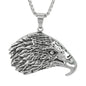 Large Eagle Necklace with 3mm Round Box Chain 24" - SCP-3081**