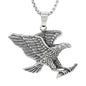 Large Eagle Necklace with 3mm Round Box Chain 24" - SCP-3082**