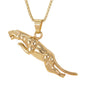 Large Jaguar Necklace with 3mm Round Box Chain 24" - SCP-3083**