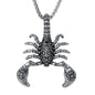 Large Scorpio Necklace with 3mm Round Box Chain 24" - SCP-3116**