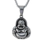 Large Buddha Necklace with 3mm Round Box Chain 24" - SCP-3123**
