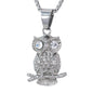 Large Owl Necklace with 3mm Round Box Chain 24" - SCP-3126**