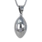 Large Football Necklace with 3mm Round Box Chain 24" - SCP-3130**