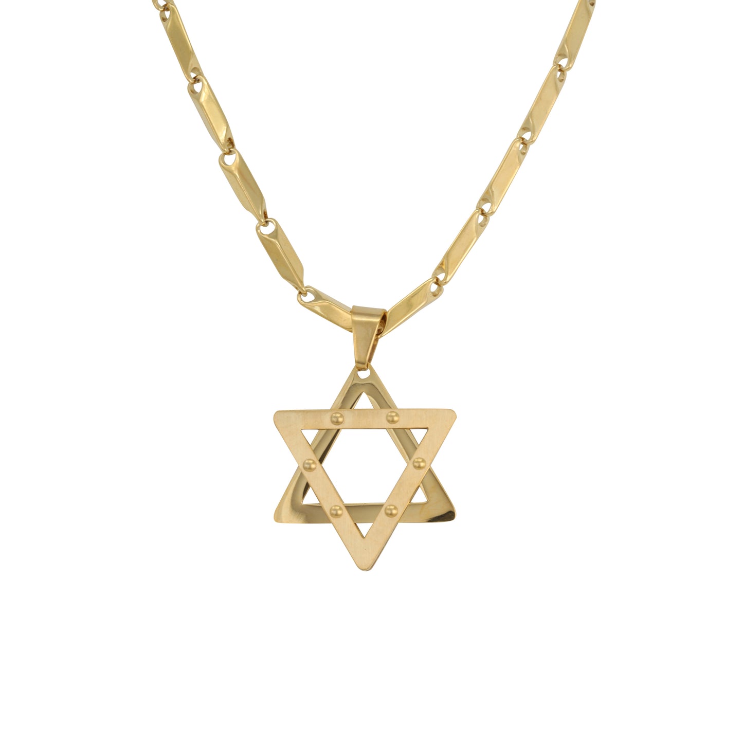 Large Star Necklace with 4mm Bullet Chain 24" - SCP-709**