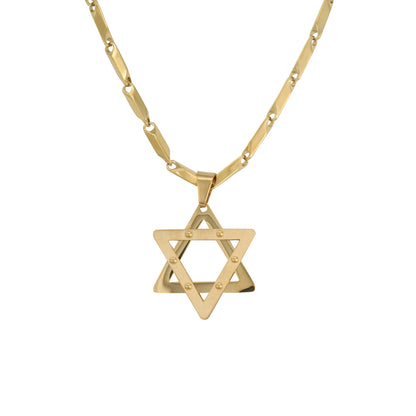 Large Star Necklace with 4mm Bullet Chain 24" - SCP-709**