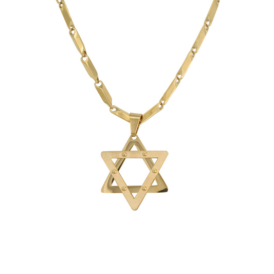 Large Star Necklace with 4mm Bullet Chain 24" - SCP-709**