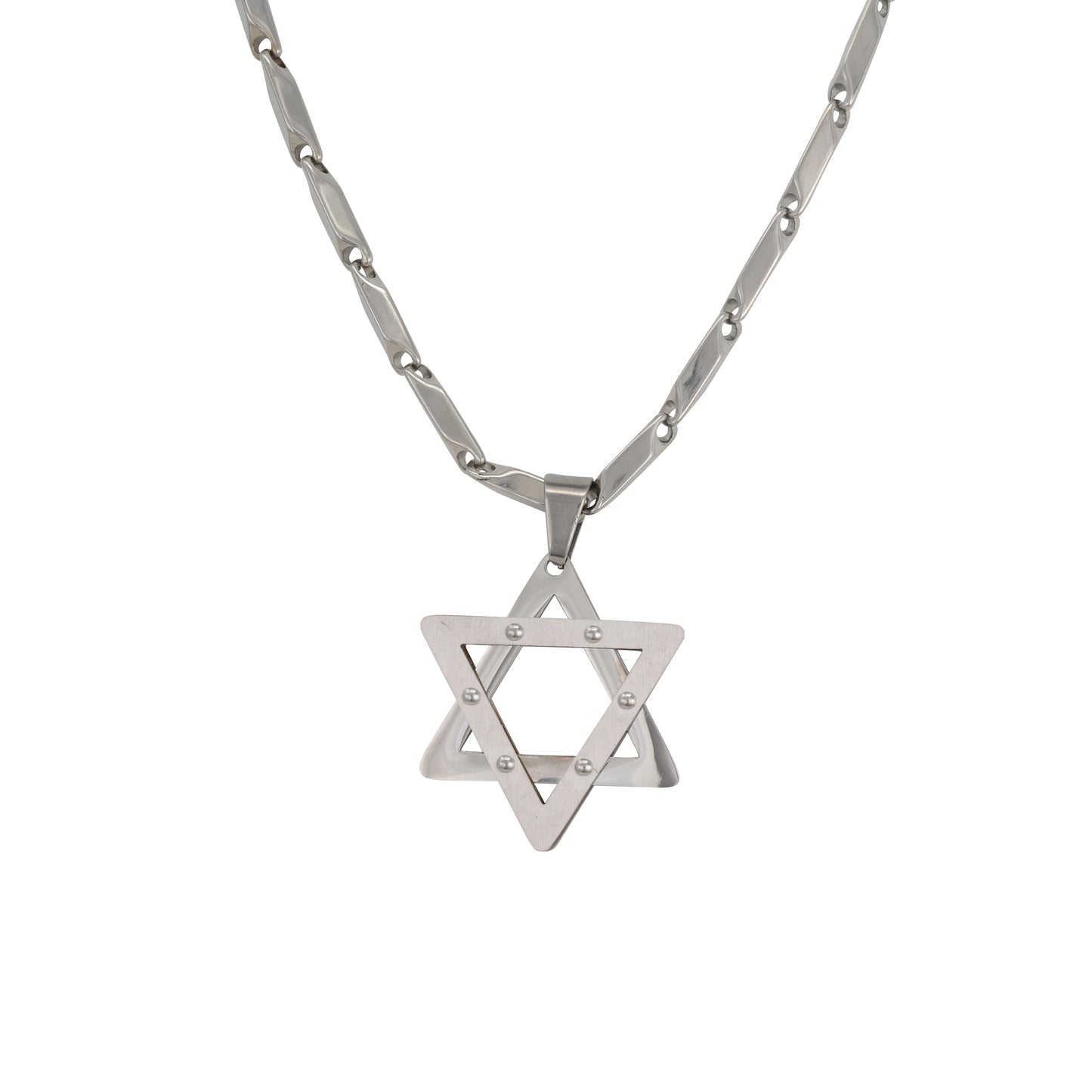 Large Star Necklace with 4mm Bullet Chain 24" - SCP-709**