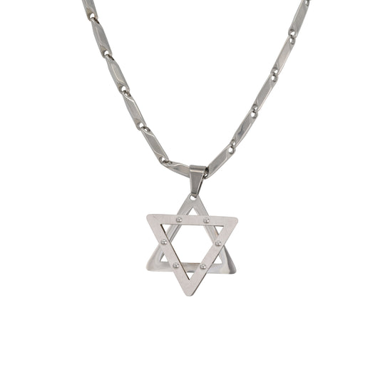 Large Star Necklace with 4mm Bullet Chain 24" - SCP-709**