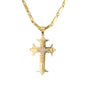Large Cross Necklace with 4mm Bullet Chain 24" - SCP-712**