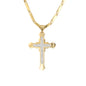 Large Cross Necklace with 4mm Bullet Chain 24" - SCP-713**
