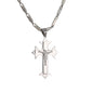 Large Cross Necklace with 4mm Bullet Chain 24" - SCP-714**