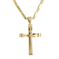 Large Cross Necklace with 4mm Bullet Chain 24" - SCP-716**