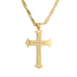 Large Cross Necklace with 4mm Bullet Chain 24" - SCP-723