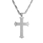 Large Cross Necklace with 4mm Bullet Chain 24" - SCP-723