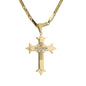 Large Cross Necklace with 4mm Bullet Chain 24" - SCP-727**