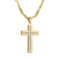 Large Cross Necklace with 4mm Bullet Chain 24" - SCP-728