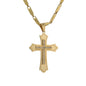 Large Cross Necklace with 4mm Bullet Chain 24" - SCP-730