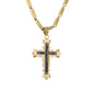Large Cross Necklace with 4mm Bullet Chain 24" - SCP-731