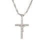 Large Cross Necklace with 4mm Bullet Chain 24" - SCP-732**