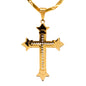 Large Cross Necklace with 4mm Bullet Chain 24" - SCP-739**