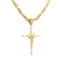 Large Cross Necklace with 4mm Bullet Chain 24" - SCP-758**