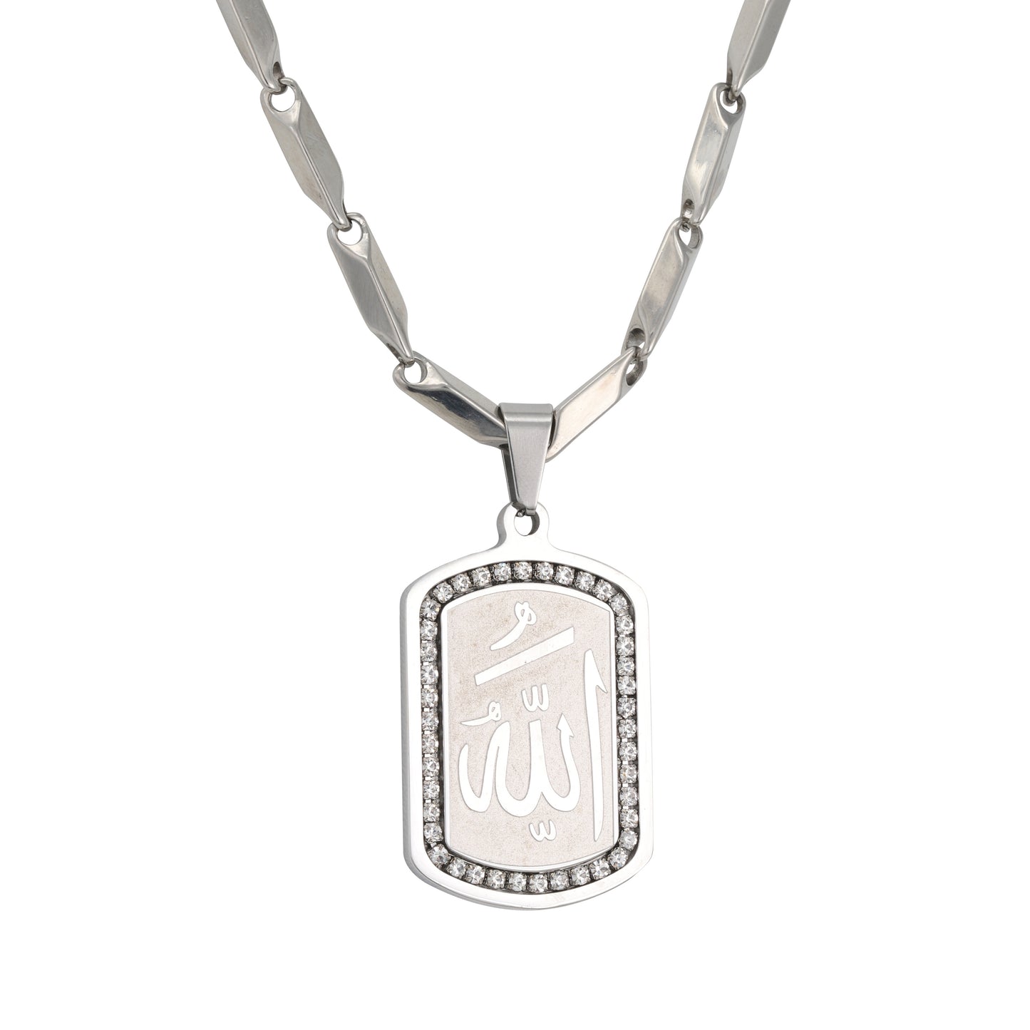 Large Islamic Necklace with 4mm Bullet Chain 24" - SCP-760