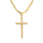 Large Cross Necklace with 4mm Bullet Chain 24" - SCP-763**