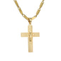 Large Cross Necklace with 4mm Bullet Chain 24" - SCP-766