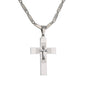 Large Cross Necklace with 4mm Bullet Chain 24" - SCP-766