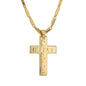 Large Cross Necklace with 4mm Bullet Chain 24" - SCP-769**