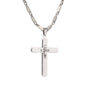 Large Cross Necklace with 4mm Bullet Chain 24" - SCP-770